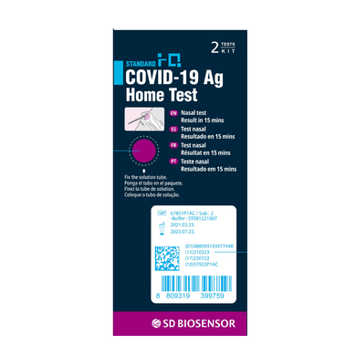 STANDARD i-Q COVID-19 Ag test for the determination of coronavirus antigen 2 pcs