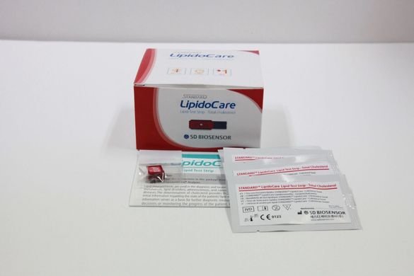 Тест-смужки на Загальний Холестерин LipidoCare 5 шт.
