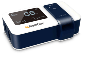 Количественная иммуноферментная система MultiCare Bluetooth, 0,5, 163 х 96 х 52, Батарейки, 4 шт., Типу AAA, 1.5 В